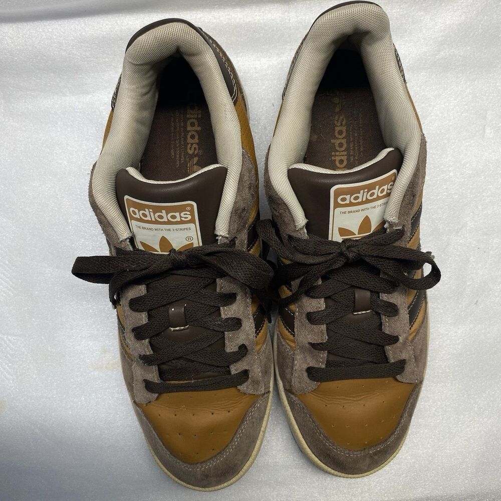 Adidas Daily 3.0 Skate Shoes Mens 11.5 Copper Brown Suede Sneakers - Picture 3 of 10